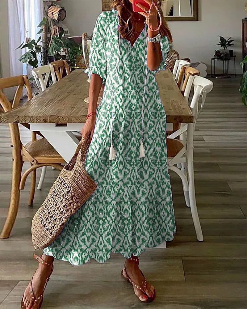 Dianna - Boho-Kleid mit figurbetonendem Schnitt