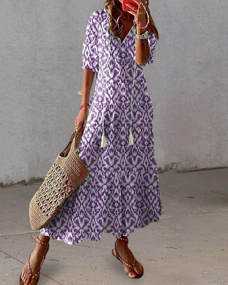 Dianna - Boho-Kleid mit figurbetonendem Schnitt