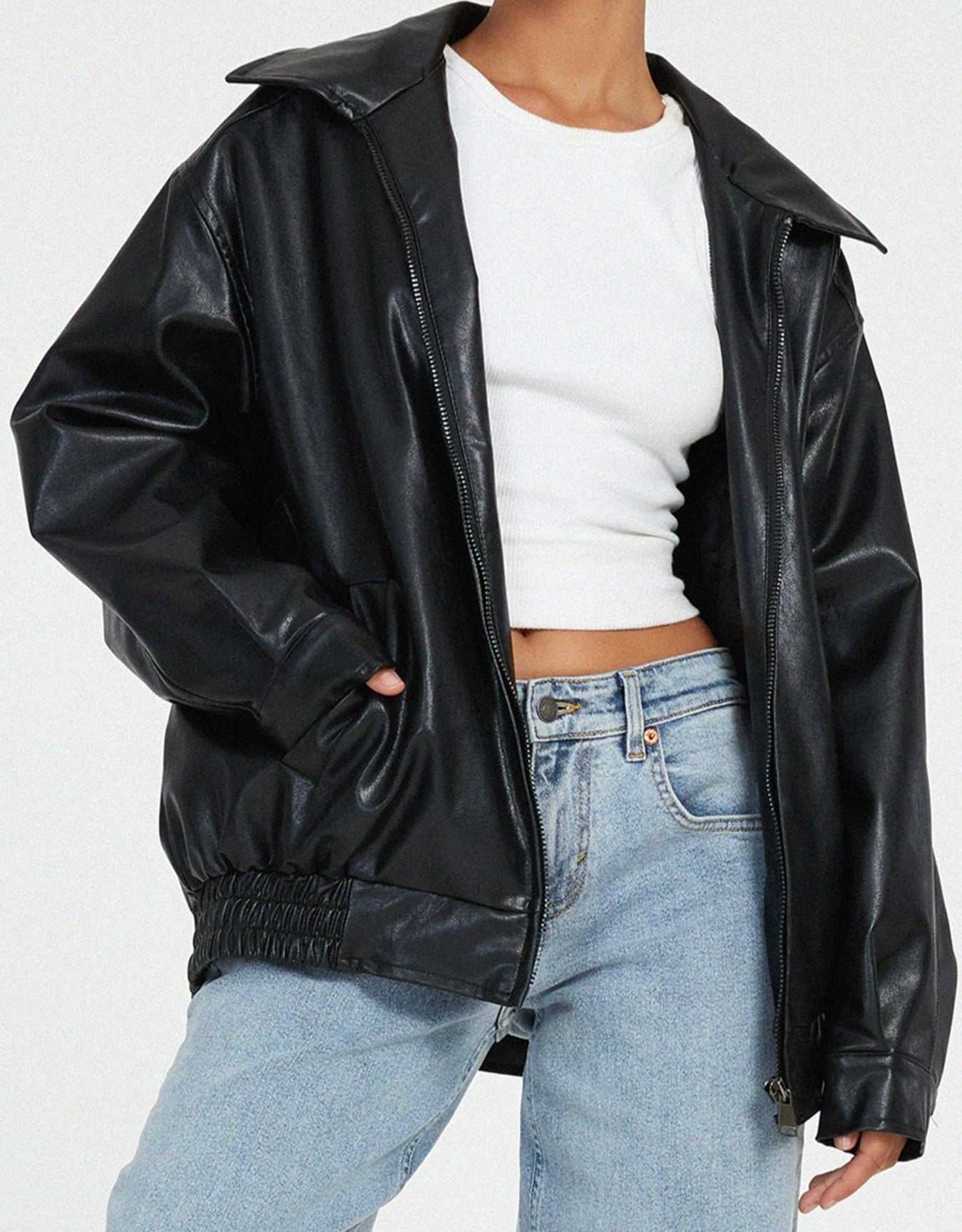 Anouk – Damen-Lederjacke in großer Größe