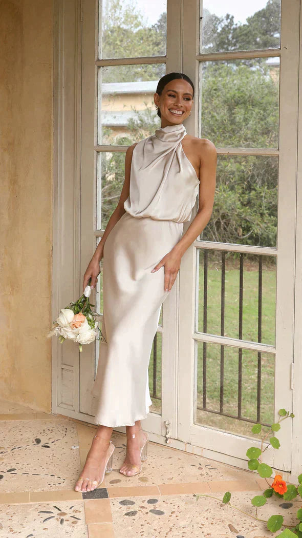 Juris - Elegantes, langes, schimmerndes Kleid für besondere Anlässe