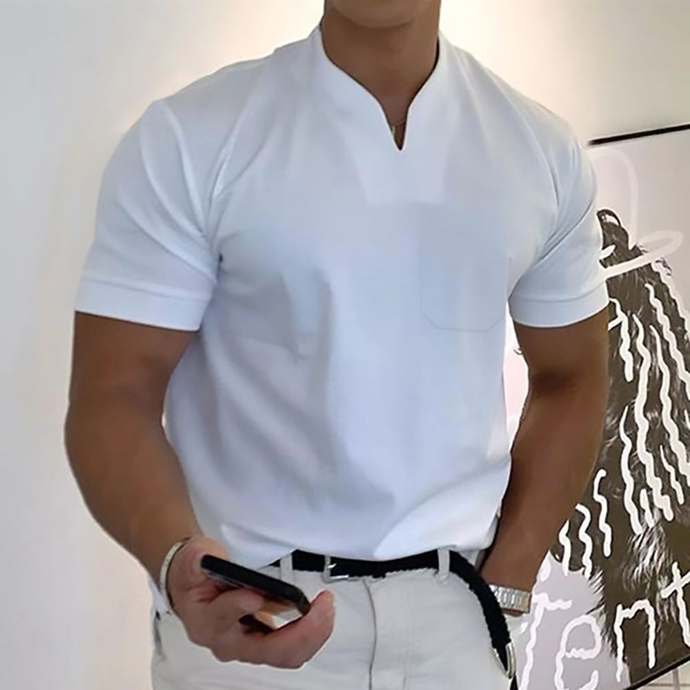 Jason - Kurzärmeliges Business-Fitness-Hemd für Herren