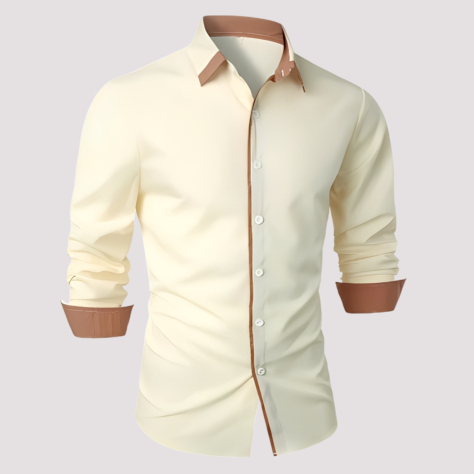 Samuel - Elegante Langarm-Überhemd für Männer