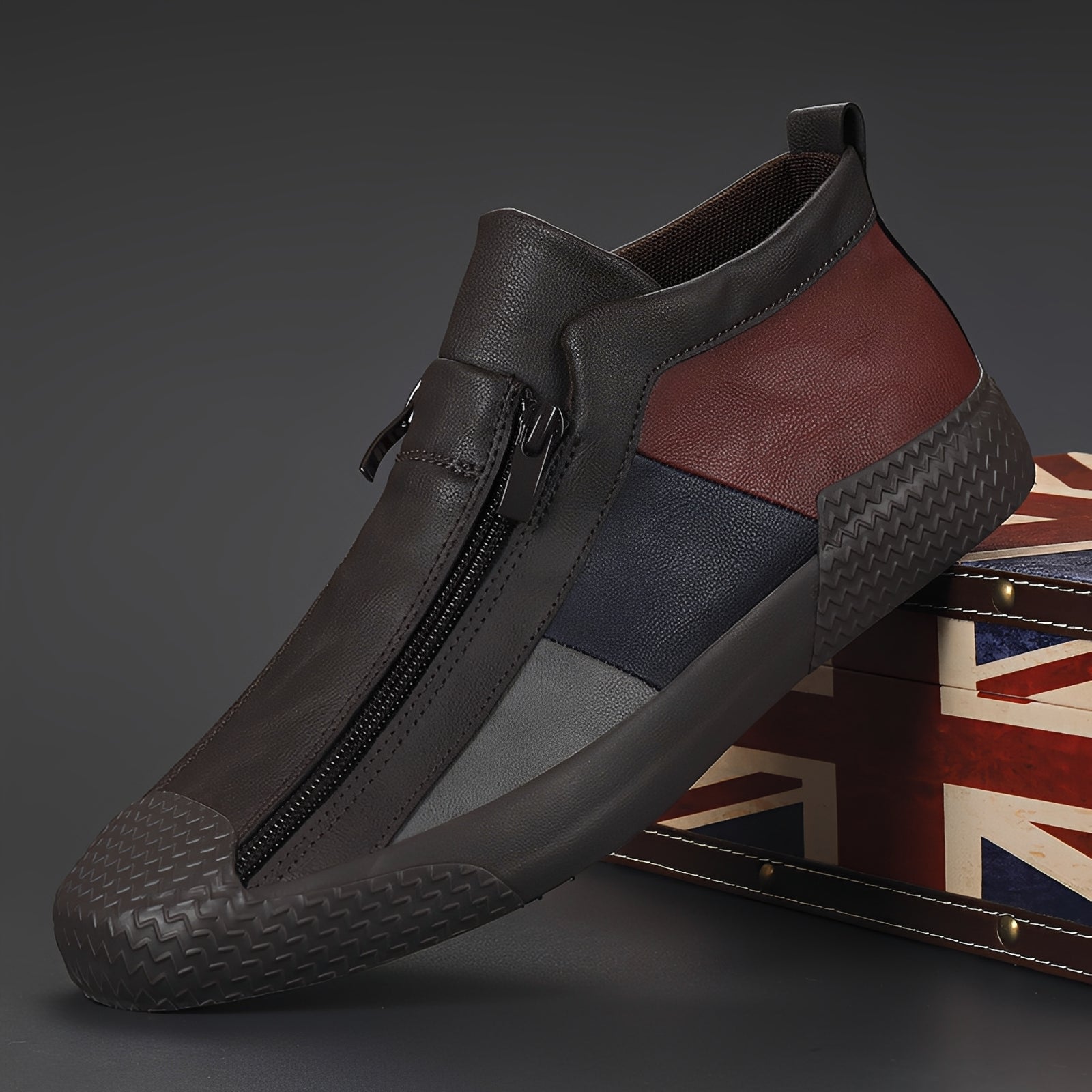 Alex - Elegante Herrenschuhe mit Farbkontrasten