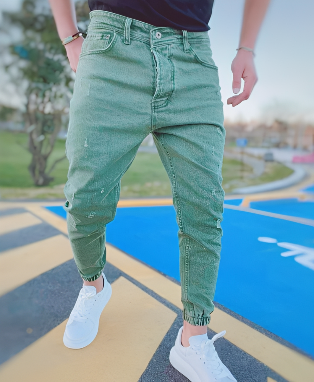 Andre - Schicke Slim-Fit-Jeans mit Rissen für Männer