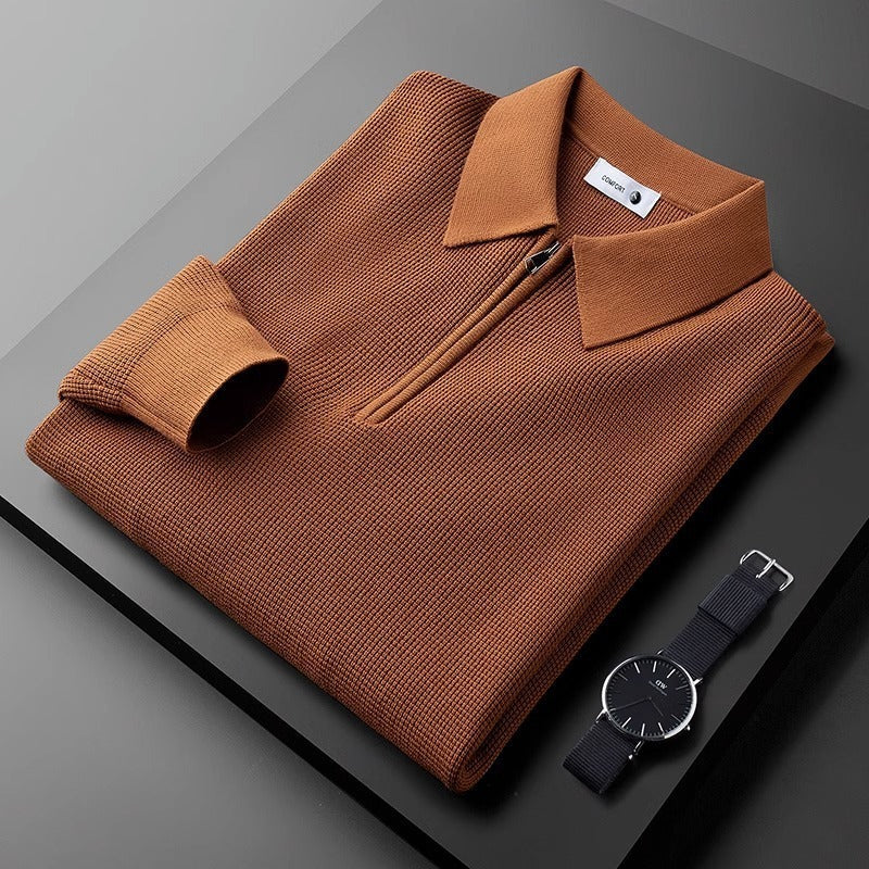 Stevie - Modischer Herrenpullover mit Waffelmuster