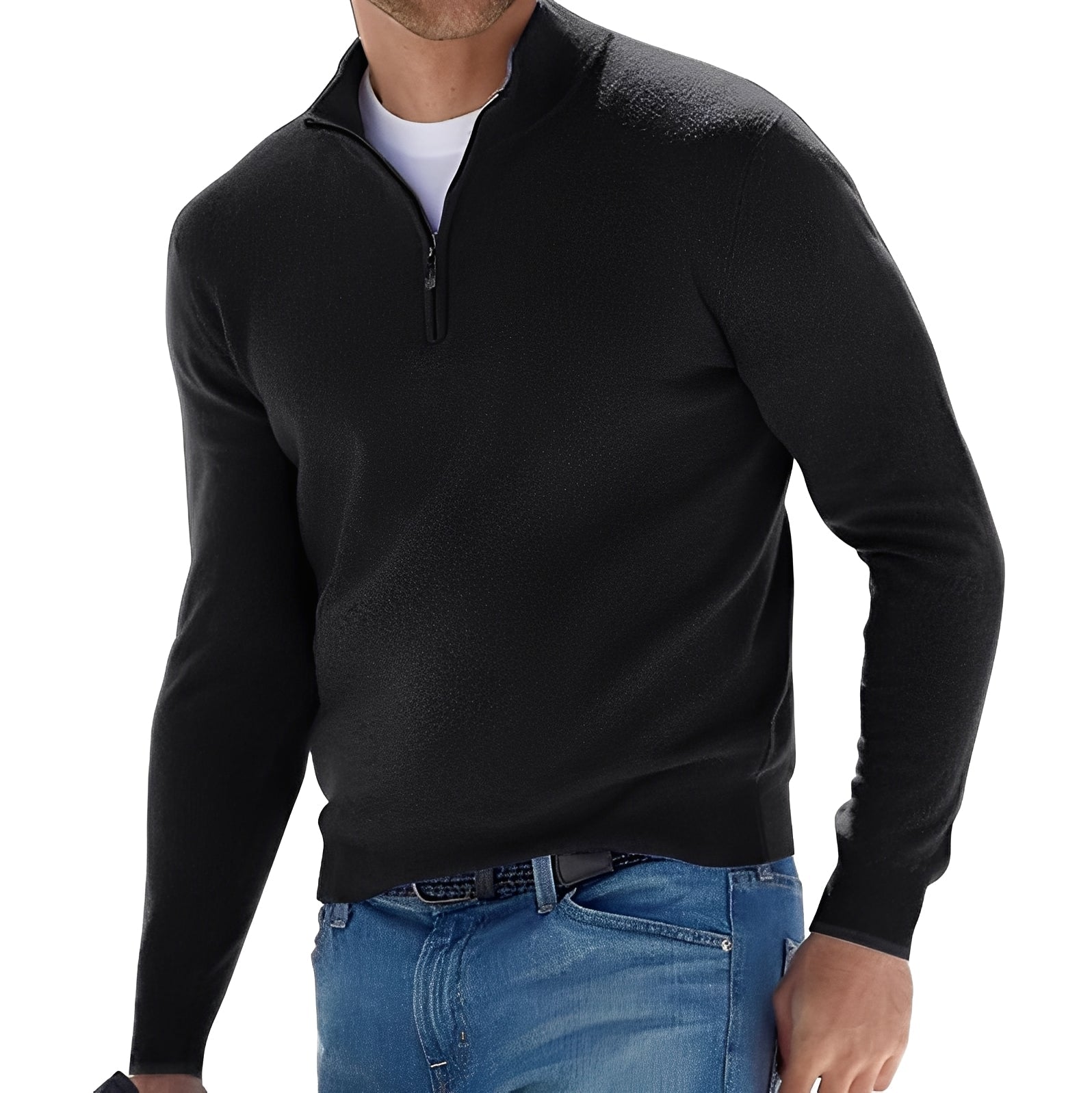 Eliott – Herrenpullover mit Reißverschluss und modernem Design