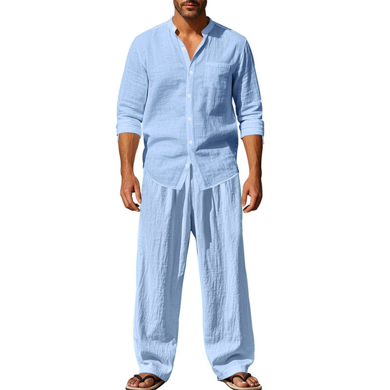 Gerald - Komfortables Set aus Langarmshirt und Hose für Herren