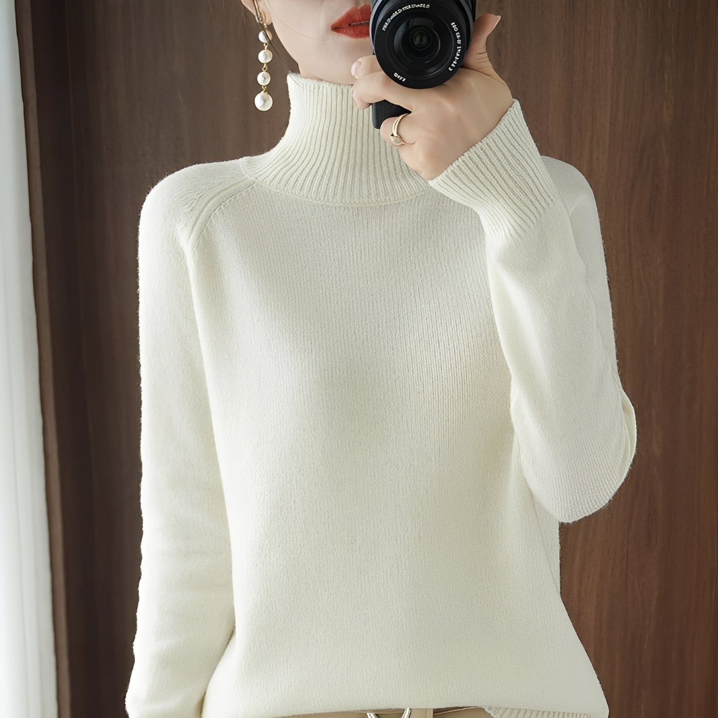 Rachel - Eleganter Damenrollkragenpullover