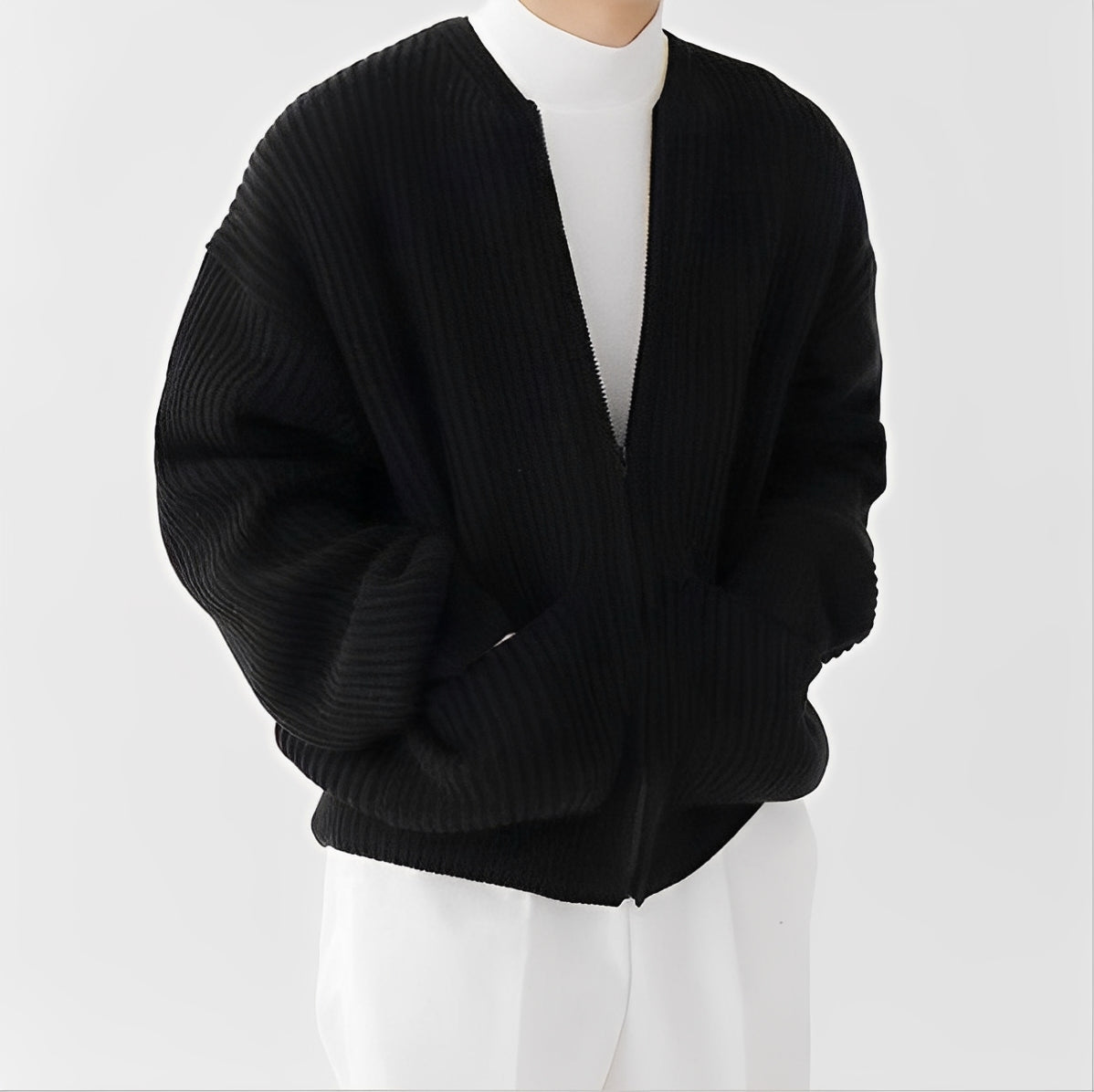 Lyam - Modischer Herren-Cardigan mit Tasche
