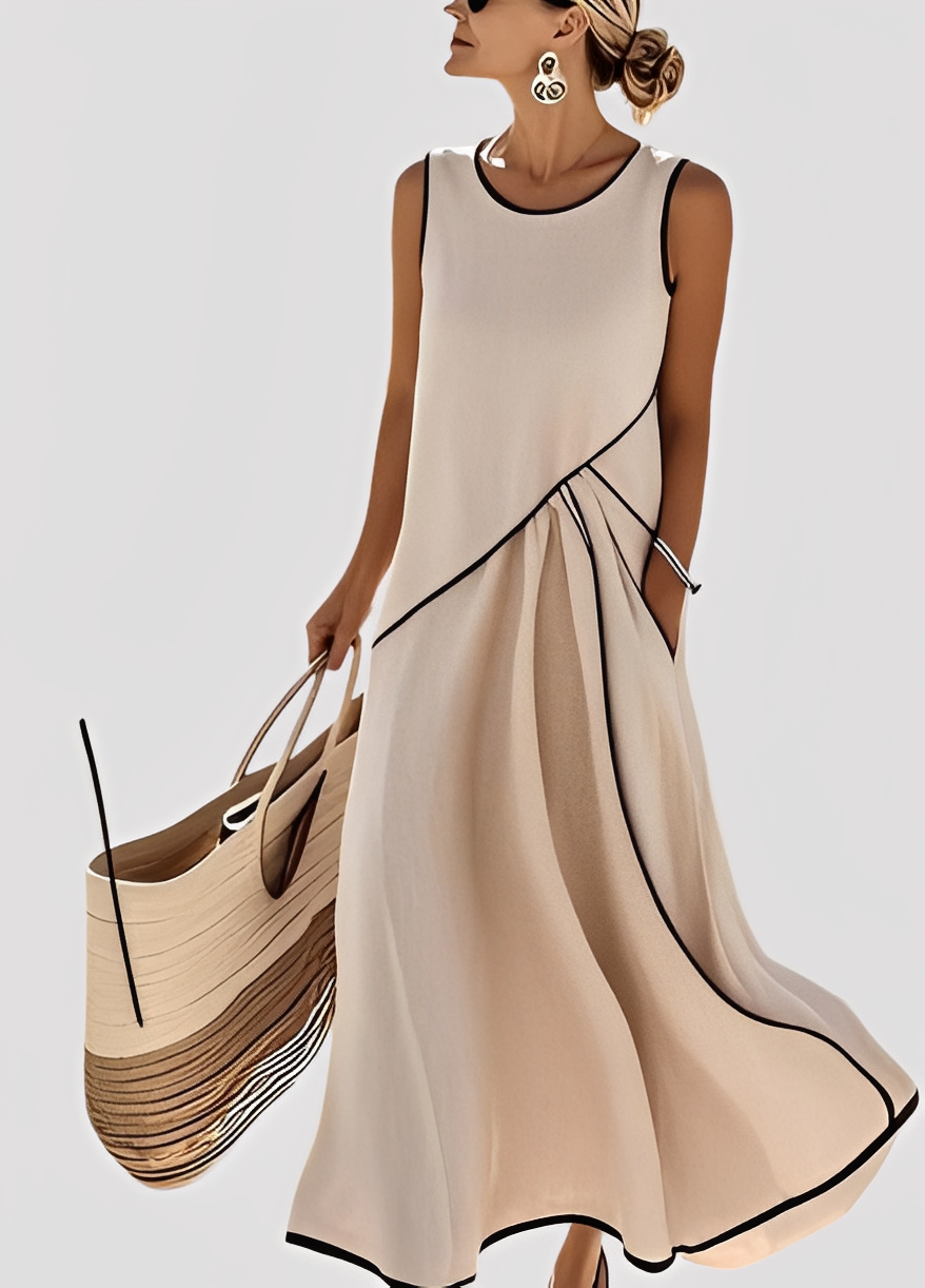 Mabel - Elegantes und weites Maxikleid für Damen