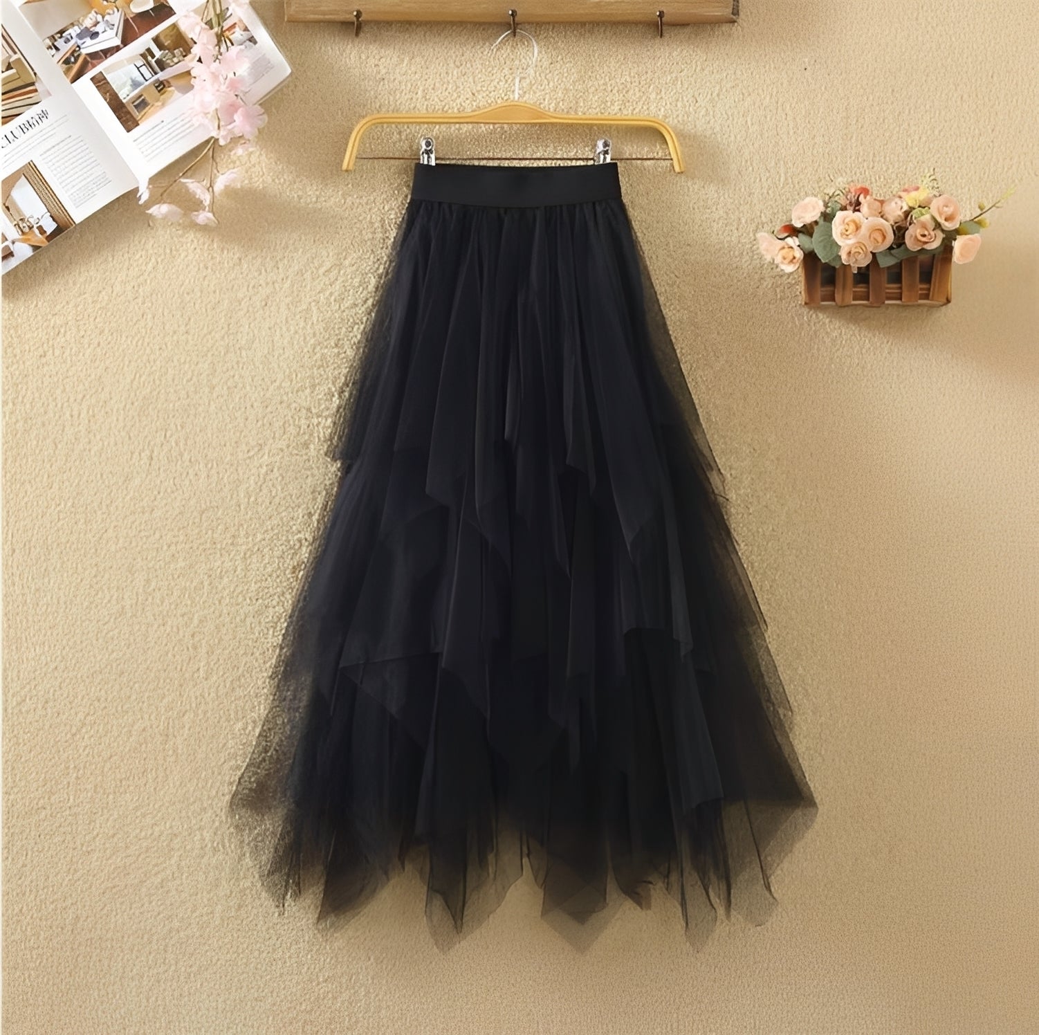 Rosie - Eleganter asymmetrischer Rock für Frauen