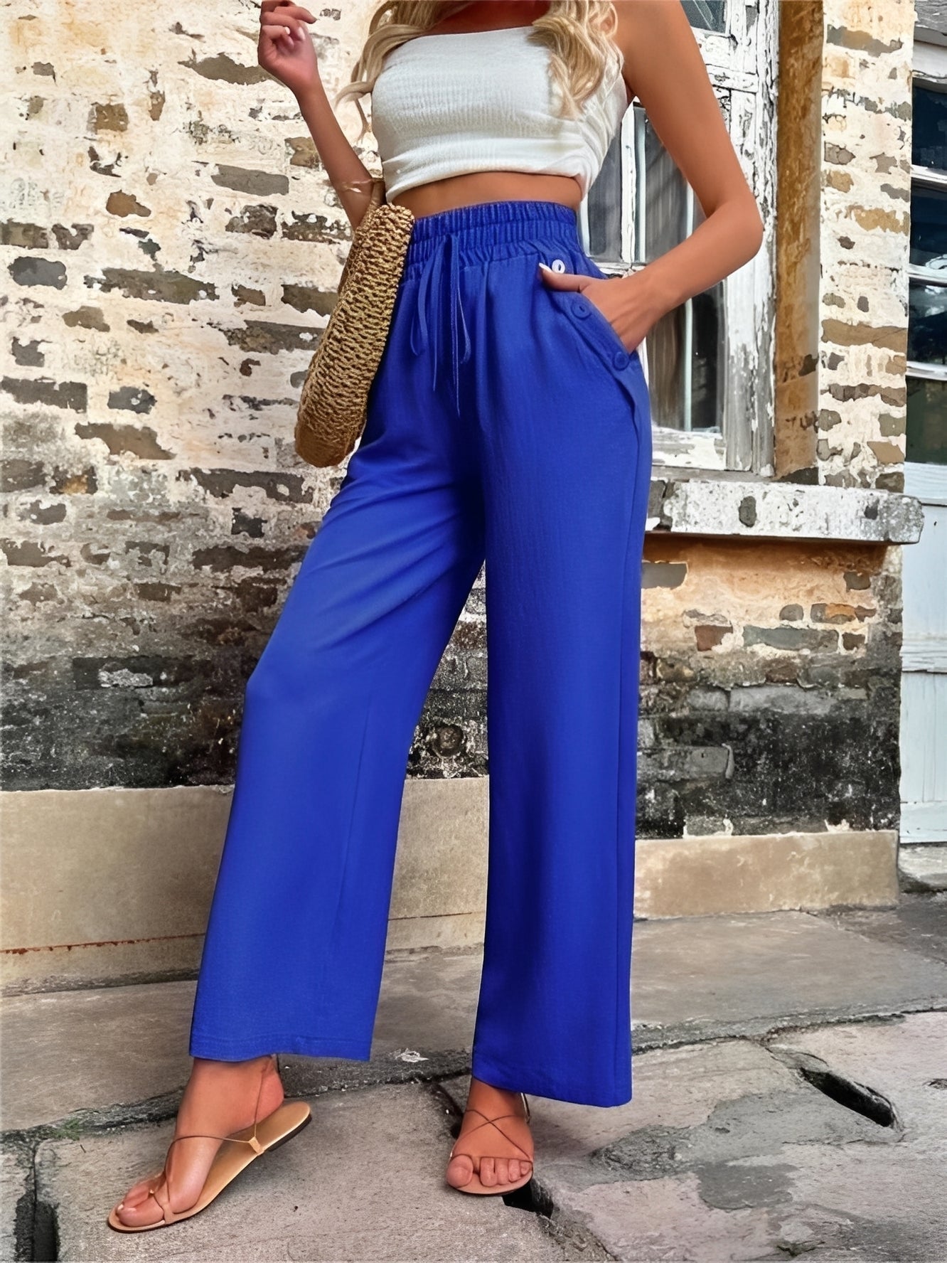 Allie - Weite, schicke Hose mit hoher Taille für Damen