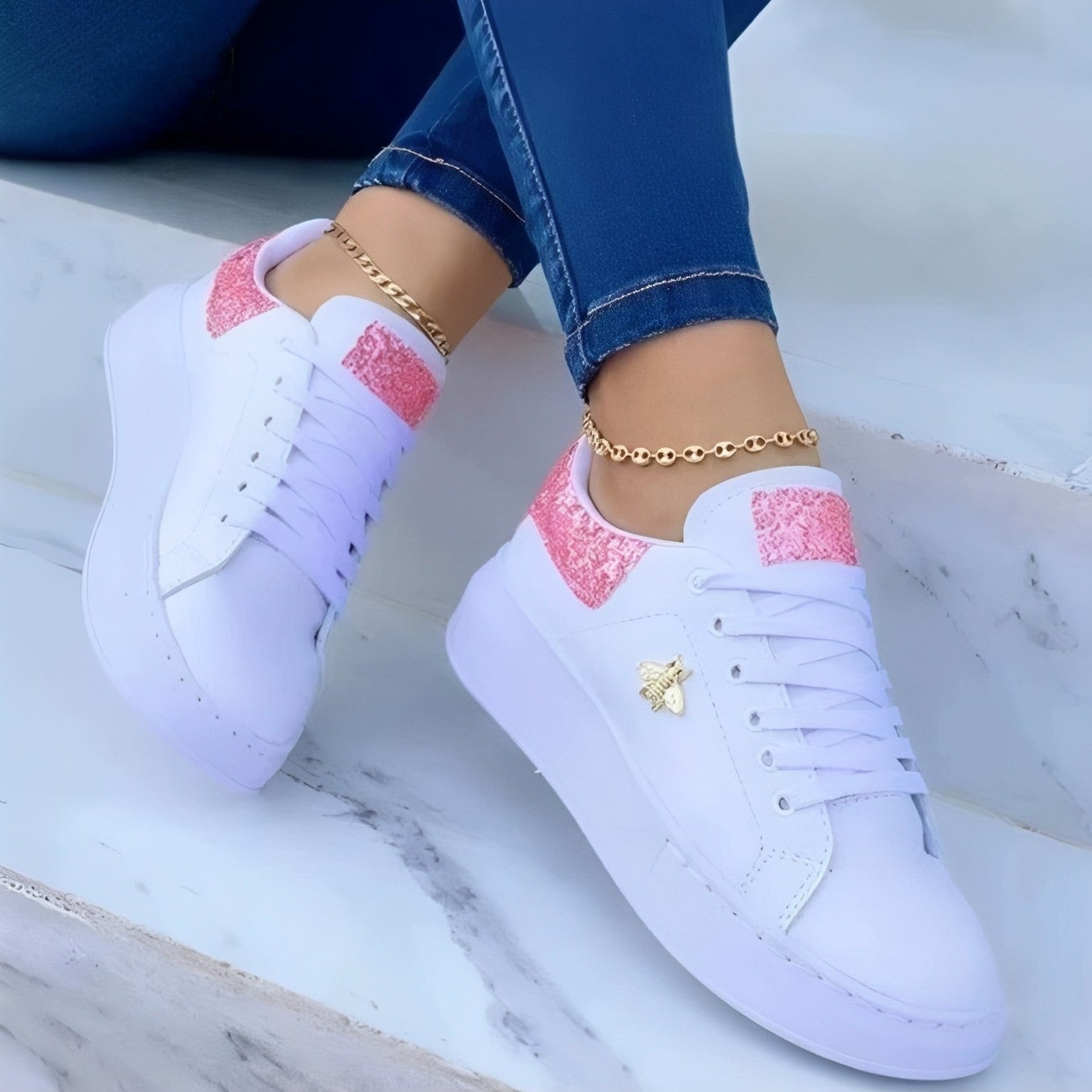 Aleena - Elegante, funkelnde Sneakers für Frauen