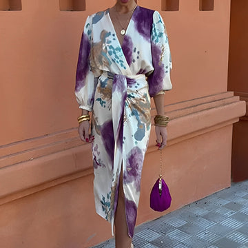 Sienna - Schickes Midi-Kleid mit Ausschnitt für Damen