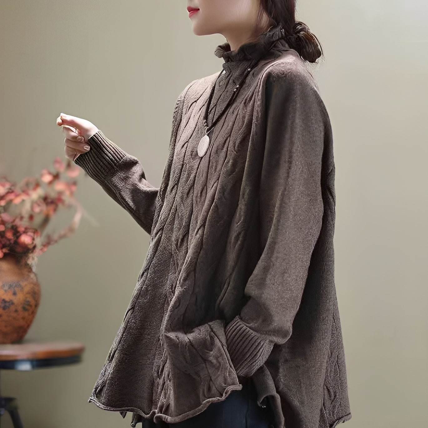 Carla - Bequemer Damenrollkragenpullover