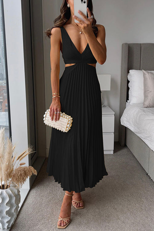 Catherina - Stilvolles plissiertes Abendkleid