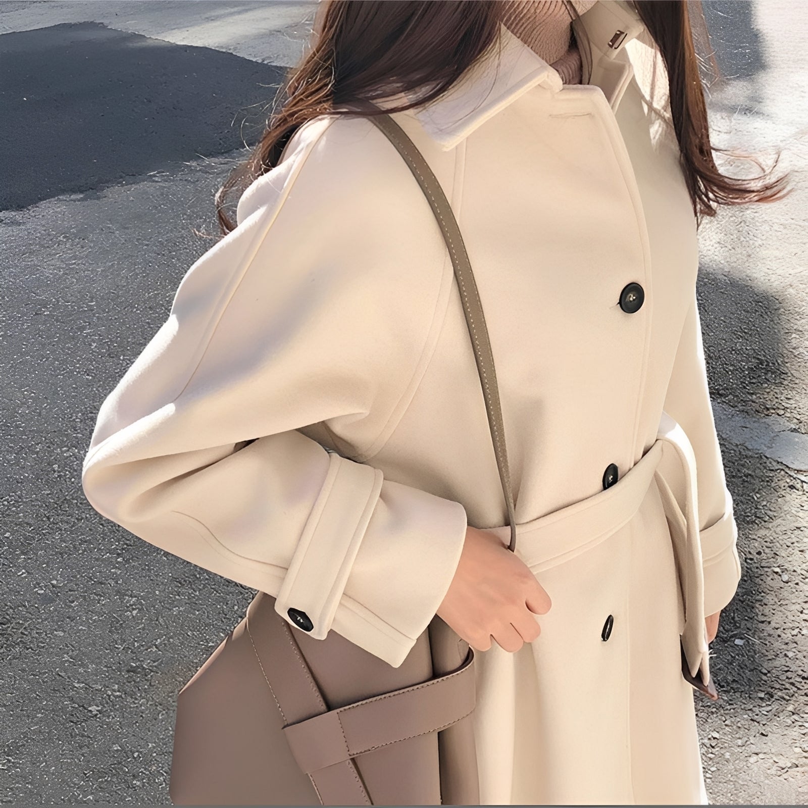Bethany - Stilvoller langer Damen-Wollmantel