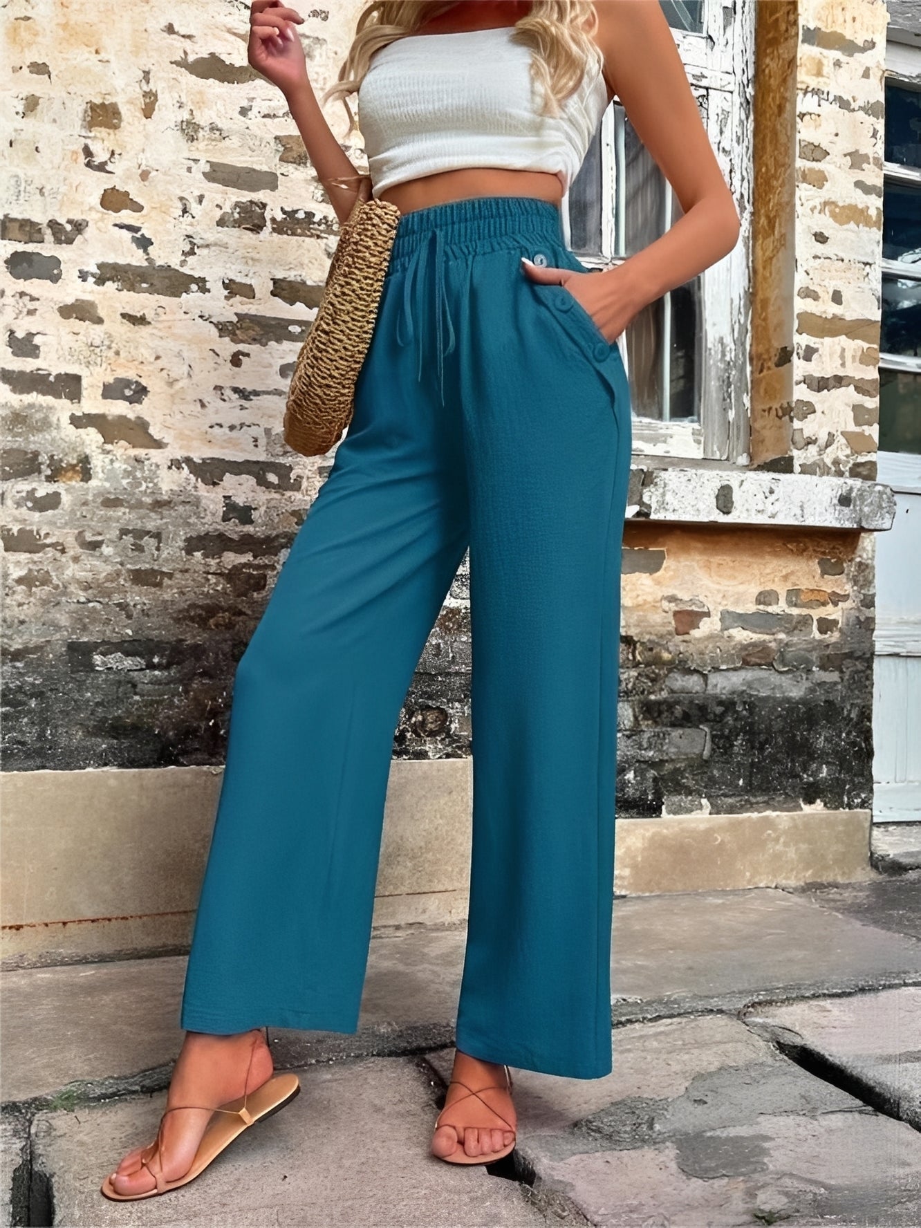 Allie - Weite, schicke Hose mit hoher Taille für Damen