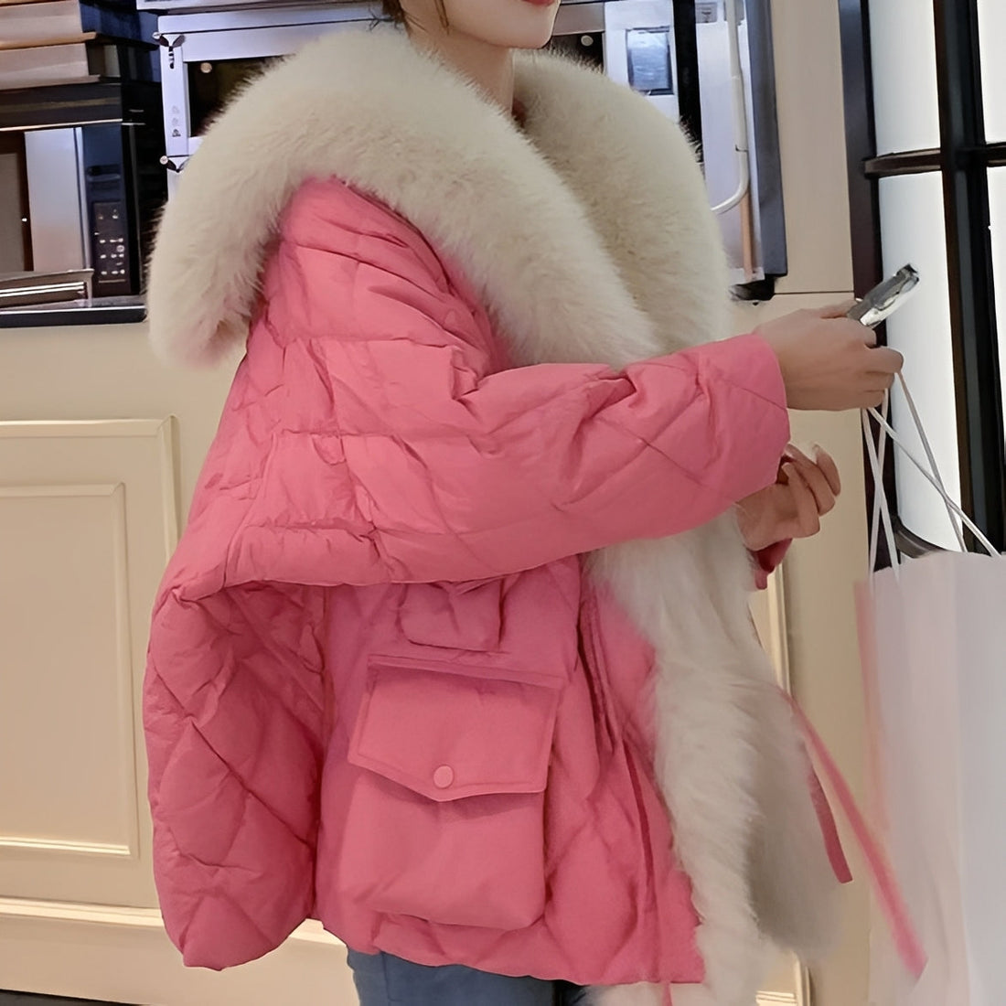 Lauren - Modische Oversize-Daunenjacke für Damen