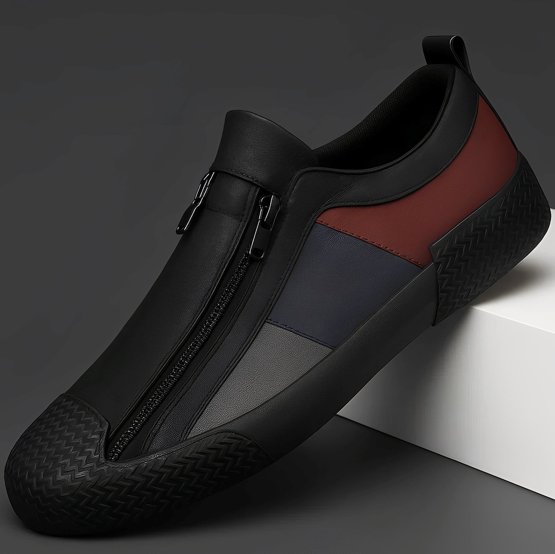 Alex - Elegante Herrenschuhe mit Farbkontrasten