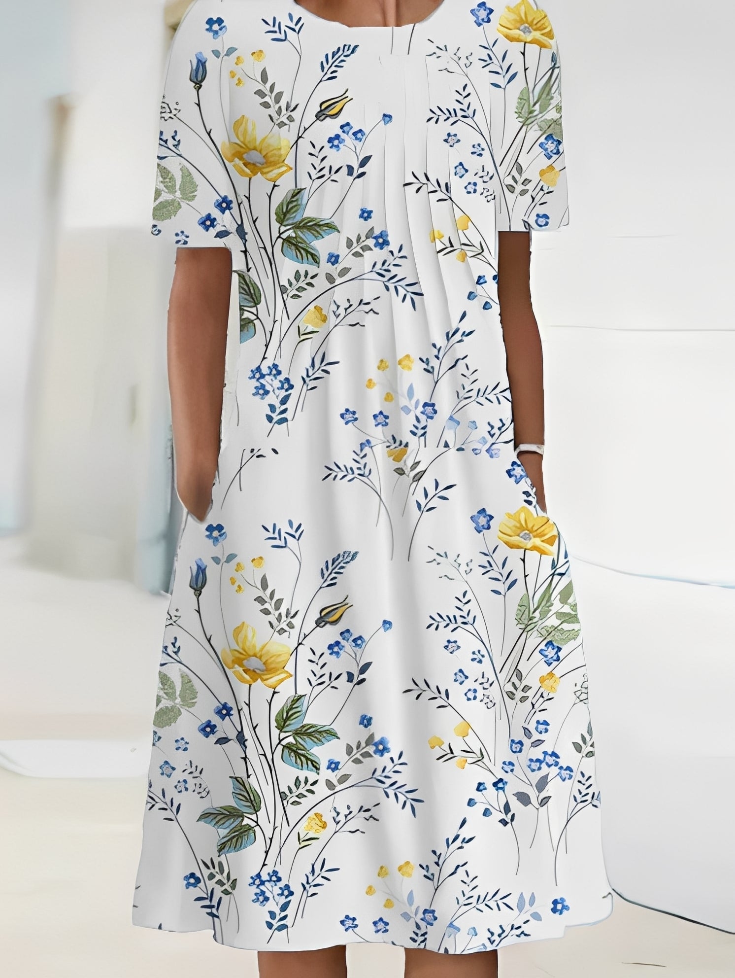 Jodie - Elegantes bedrucktes Kleid für Frauen