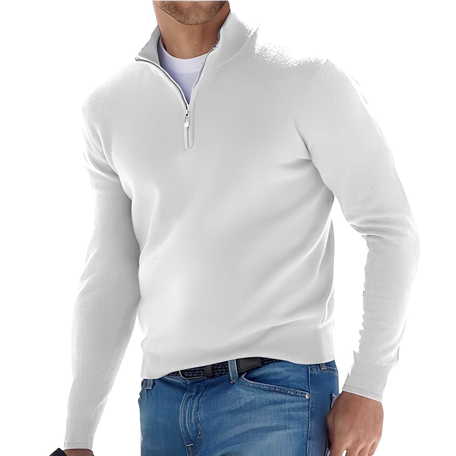 Ralph – Bequemer Herrenpullover mit Reißverschluss