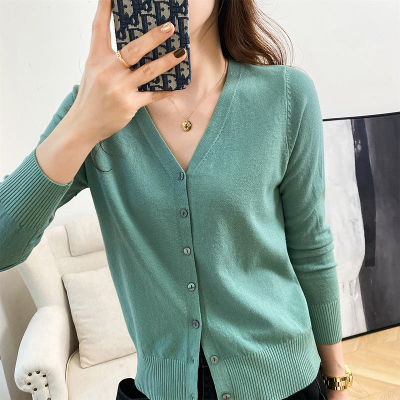 Lauren - Damen-Strickpullover mit stilvollen Knöpfen
