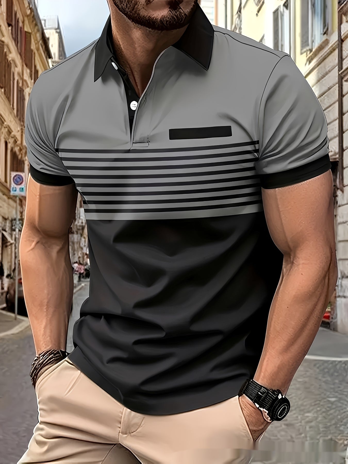 Thomas - Schickes Polo mit tailliertem Schnitt für Herren