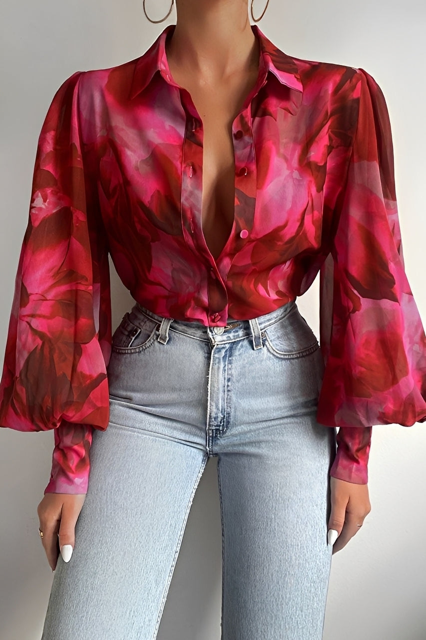 Carla - Schicke Bluse mit Ballonärmeln für Damen