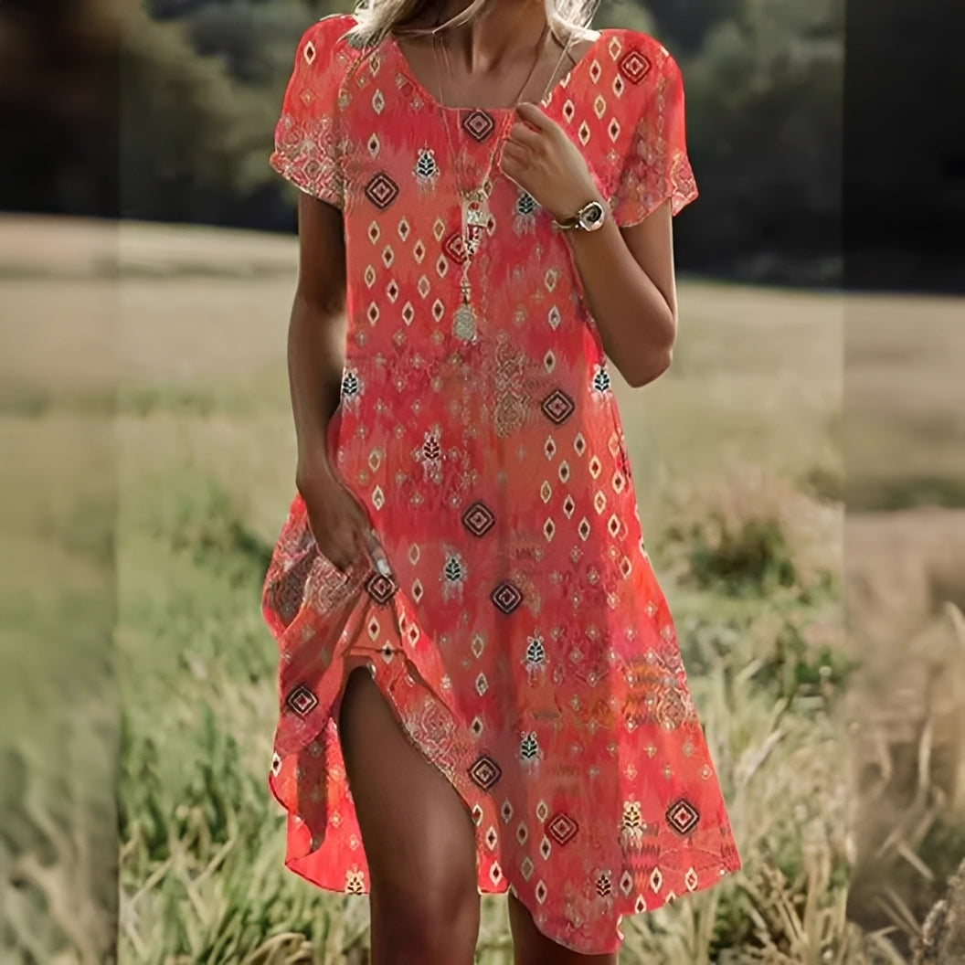 Eloise - Elegantes Damenkleid mit kurzen Ärmeln