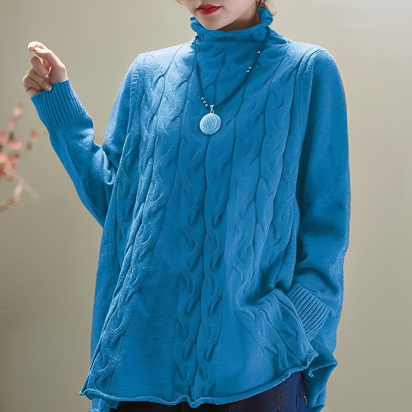 Carla - Bequemer Damenrollkragenpullover