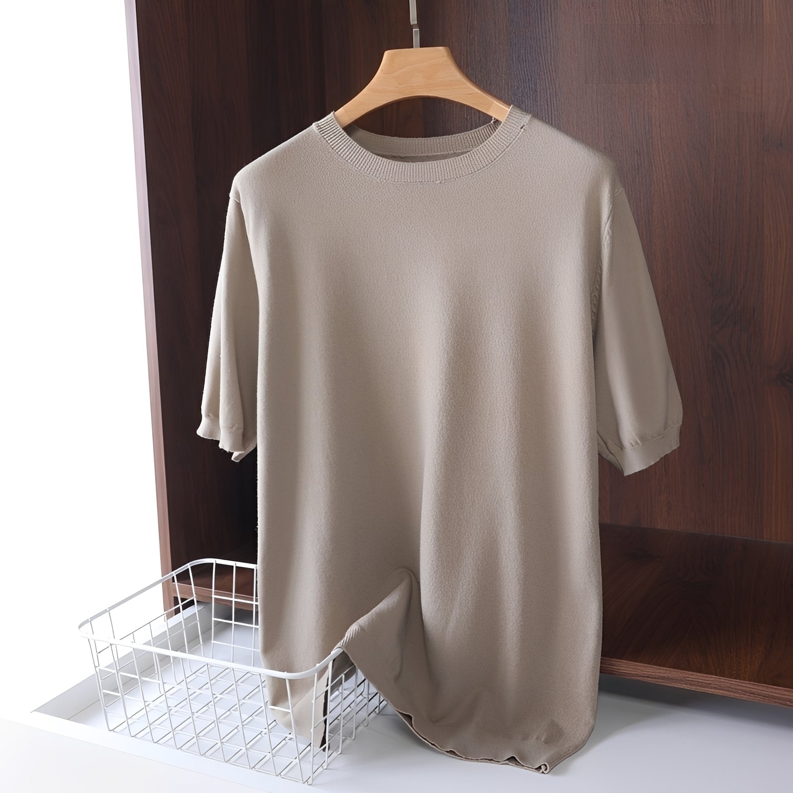 Nannie - Legeres Damen-T-Shirt mit Rundhalsausschnitt