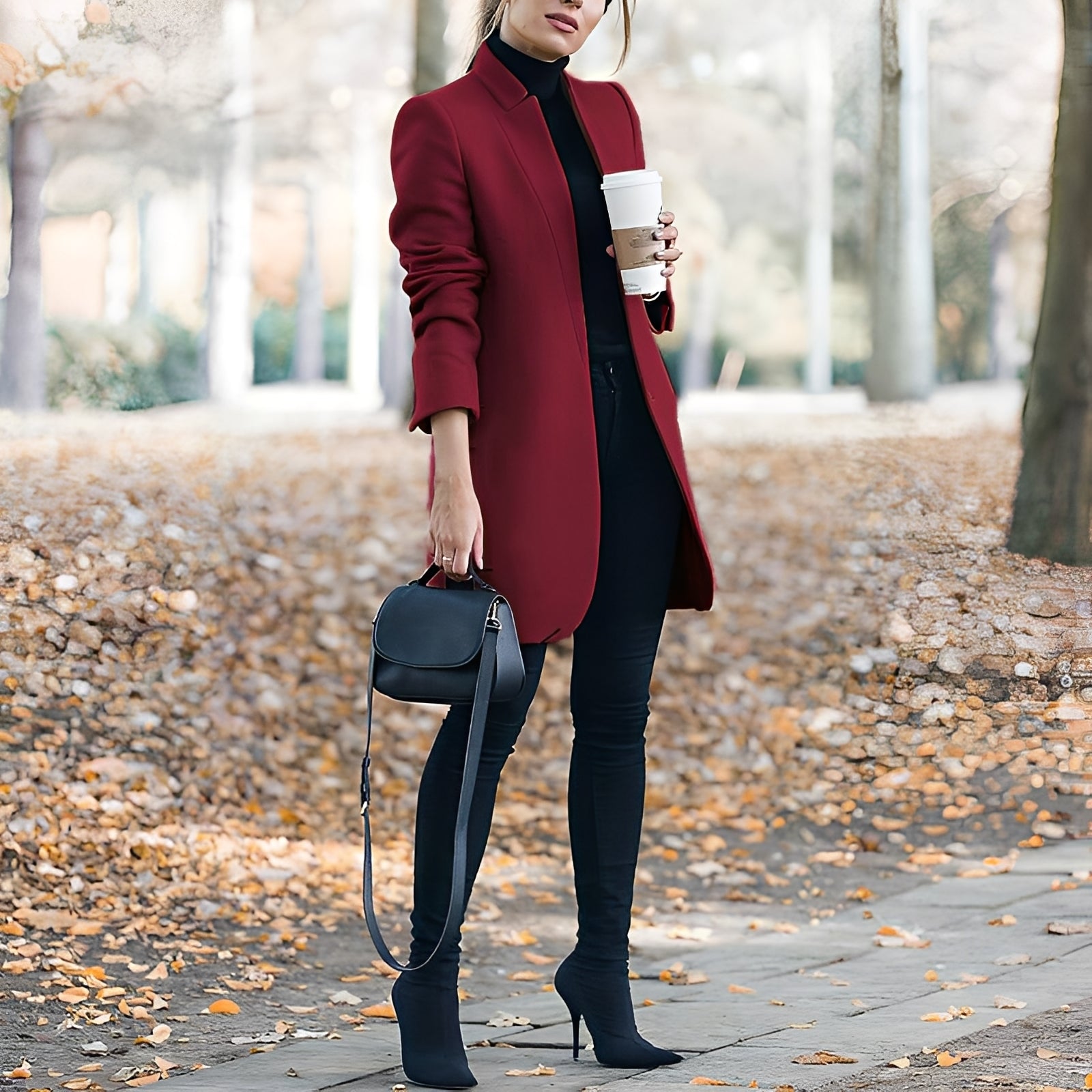 Jazmin - Bequemer, bunter Wollblazer für Damen