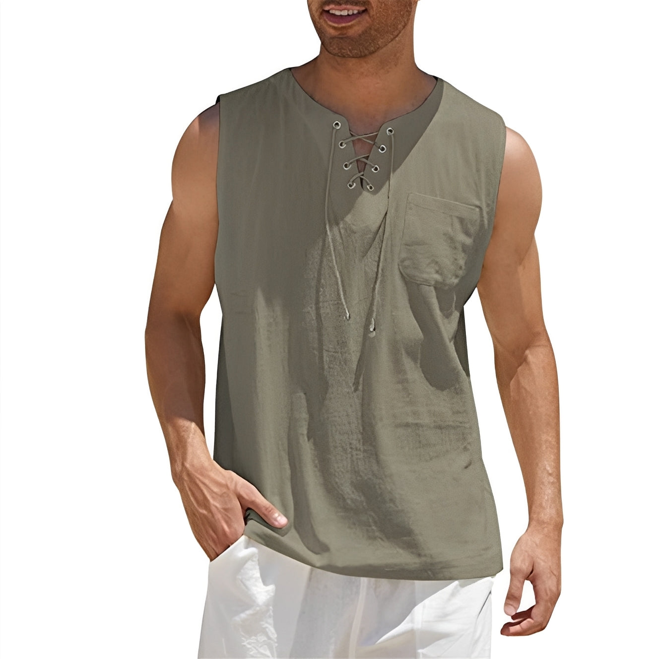 Alexia - Bequemer ärmelloser Tanktop für Männer