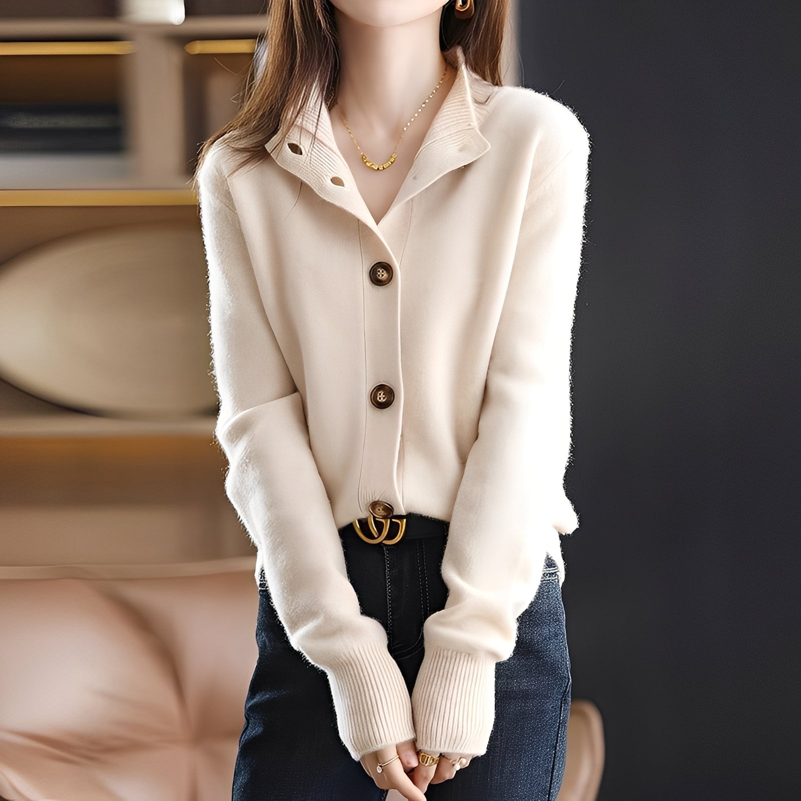 Emily - Fein gestaltete Damen-Strickjacke