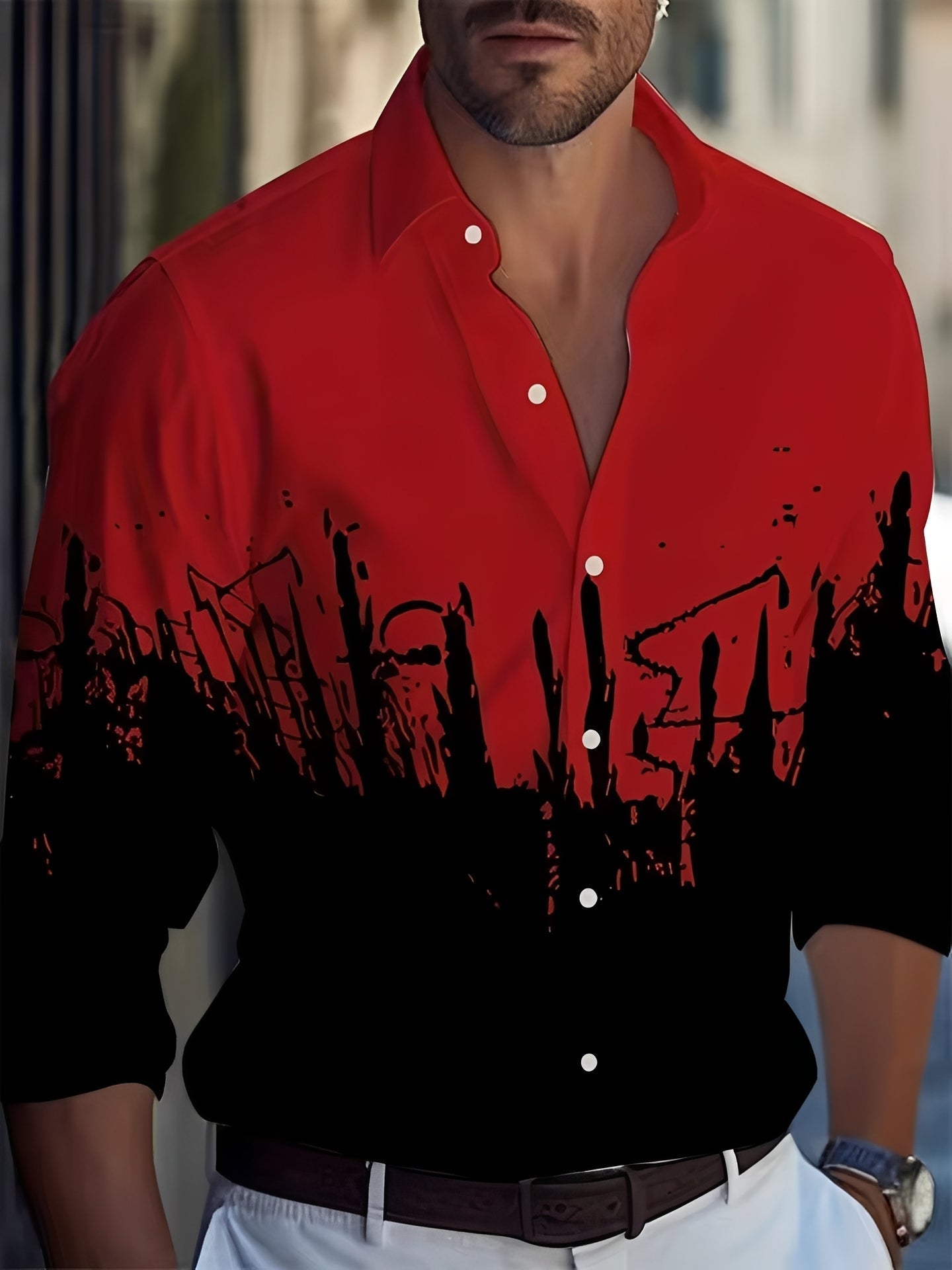 Archie - Elegantes Herrenhemd mit Knopfleiste