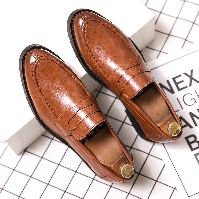 Edward - Elegante Penny Loafers mit runder Spitze für Herren