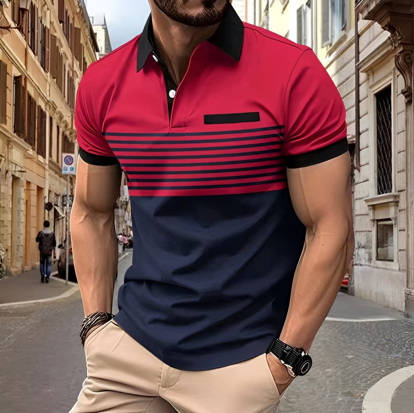 Thomas - Schickes Polo mit tailliertem Schnitt für Herren