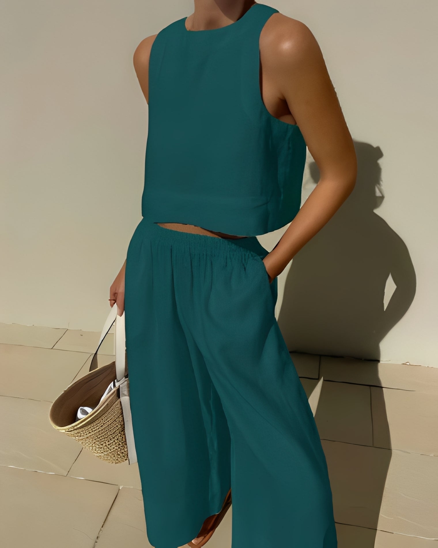 Sasha - Lässiges, weites Zweiteiler-Set für Frauen