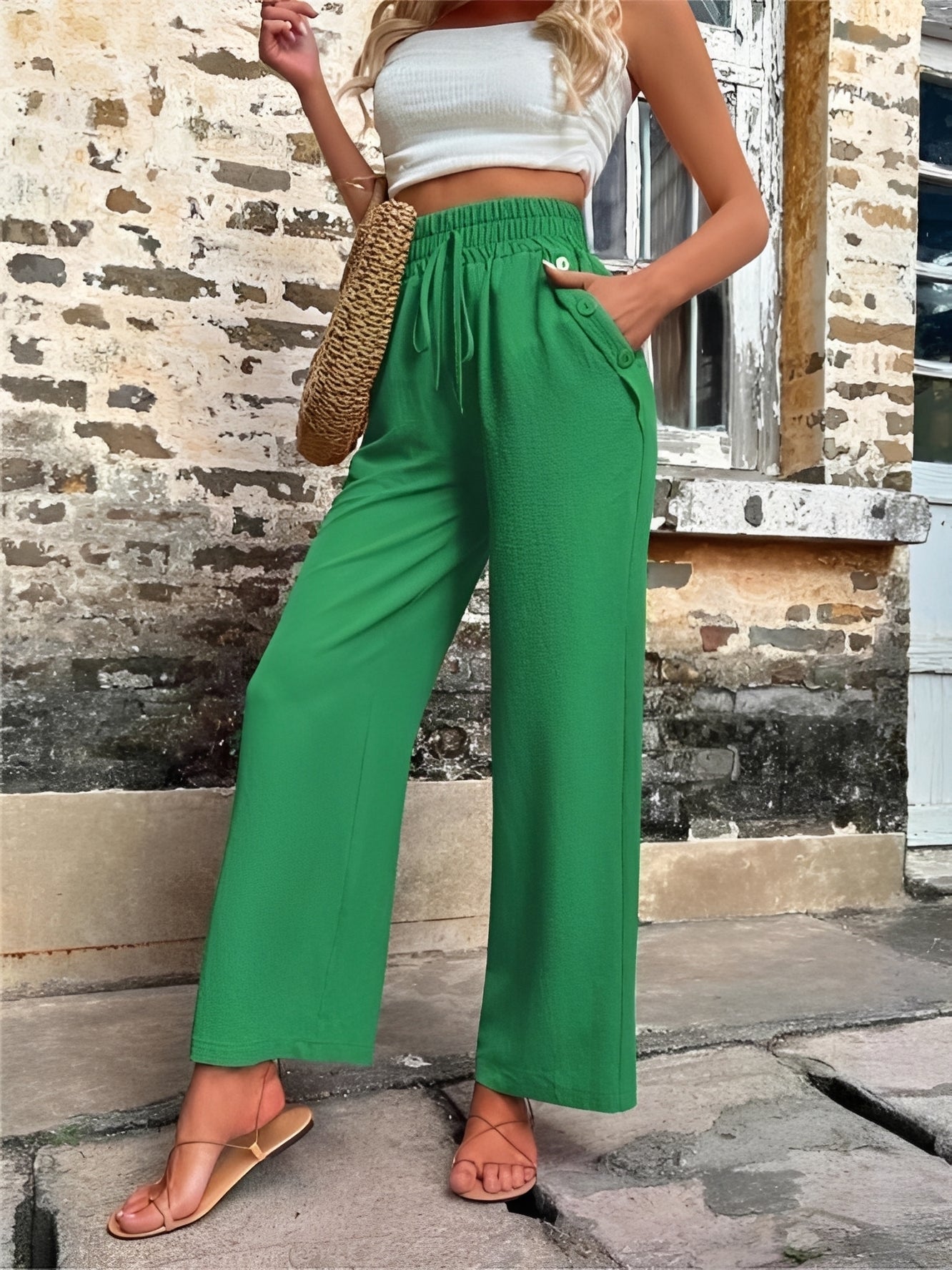 Allie - Weite, schicke Hose mit hoher Taille für Damen