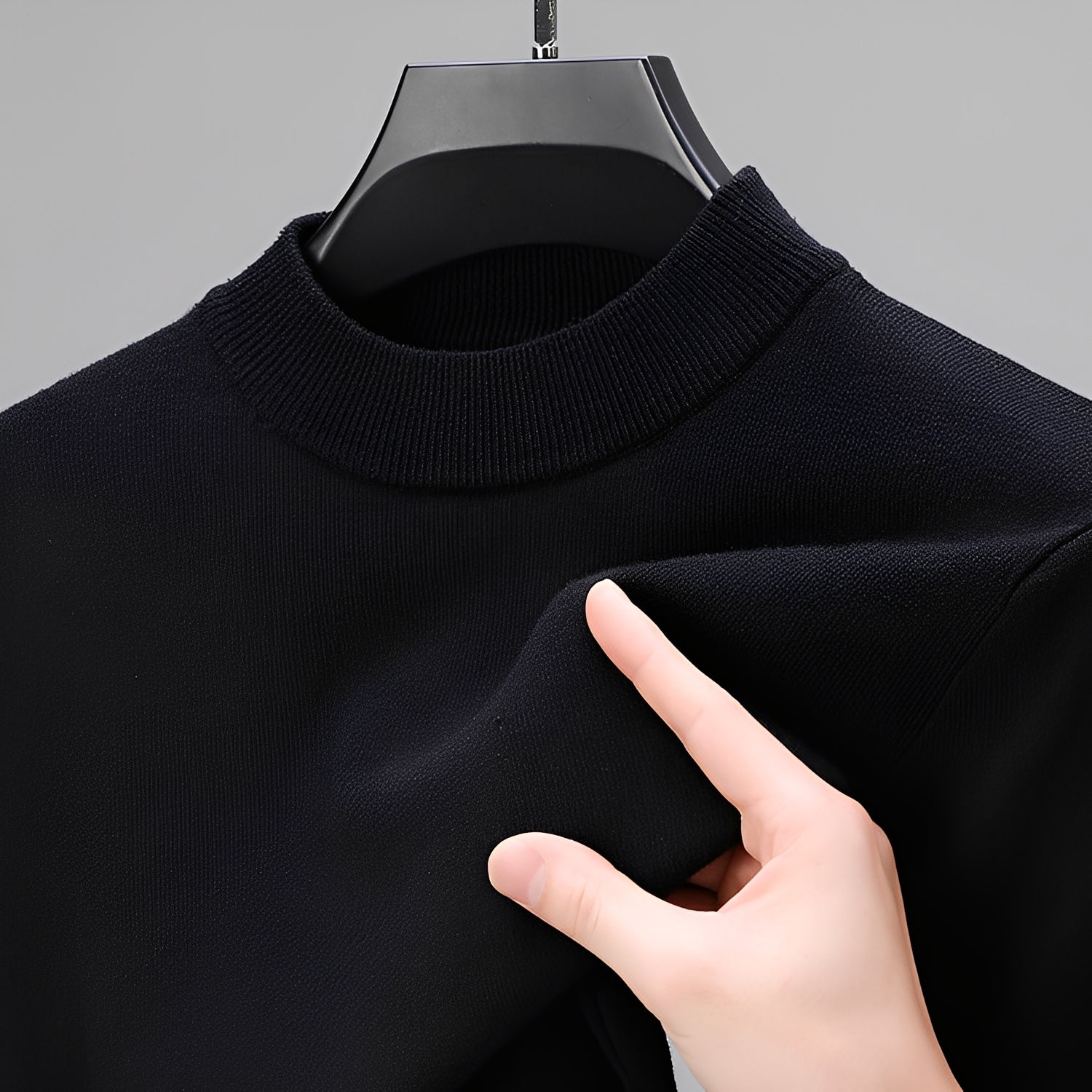 Davis – Bequemer Herrenpullover mit Saum