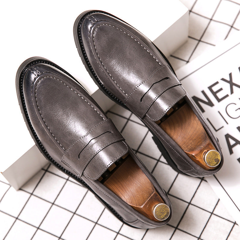 Edward - Elegante Penny Loafers mit runder Spitze für Herren