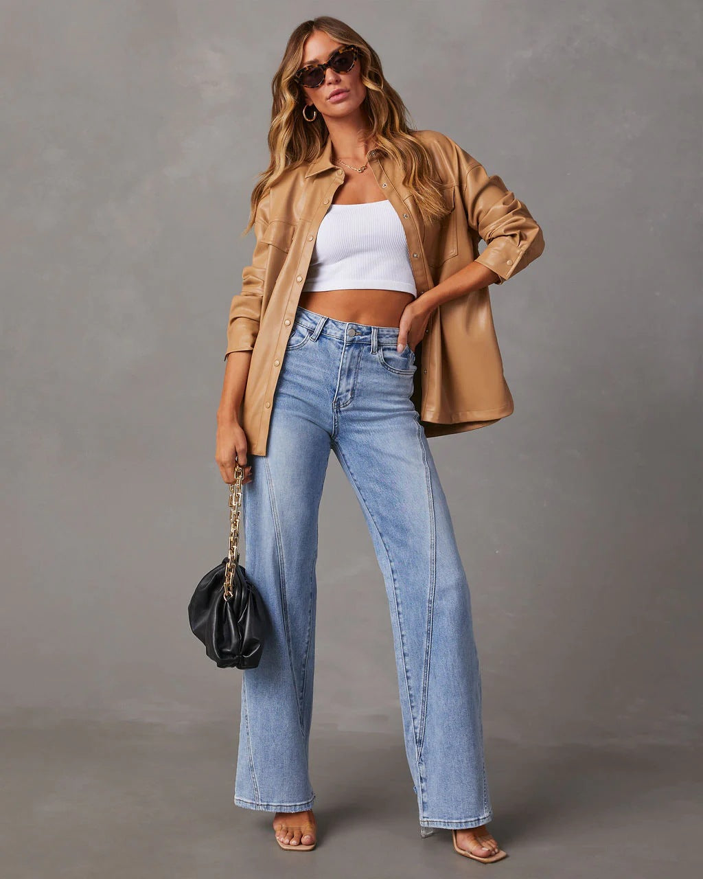 Ellen - Elegante Jeans mit weitem Bein für Frauen