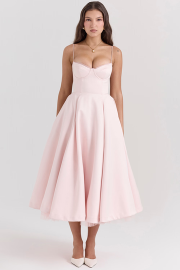 Leona - Edles Satin-Kleid für feierliche Anlässe