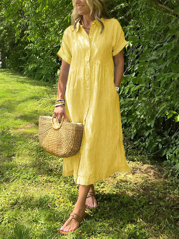 Alana - Lässiges gestreiftes Hemdkleid für Frauen