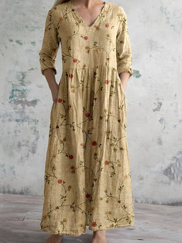 Eleanor - Fließendes Damen-Blumenkleid