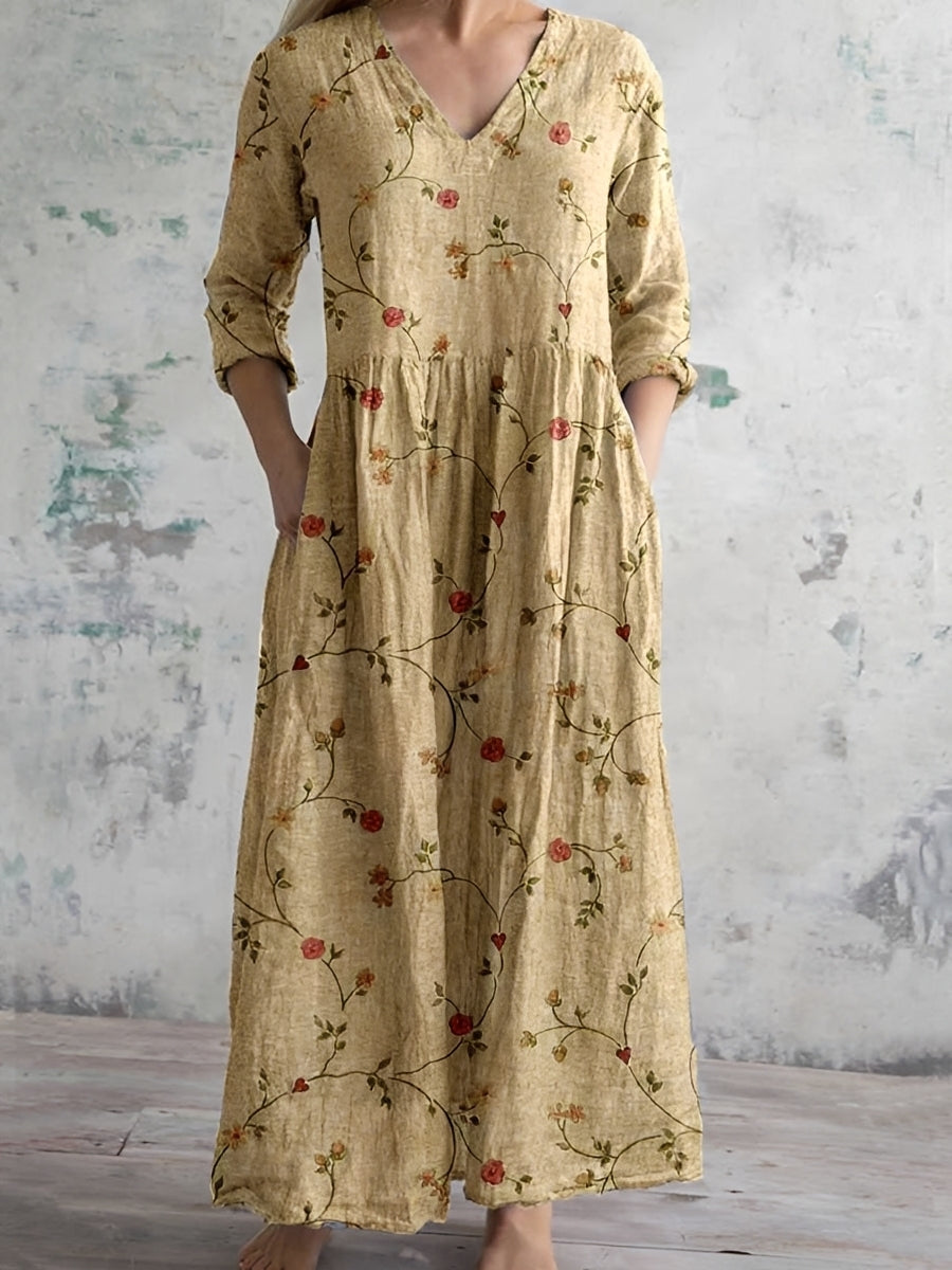 Eleanor - Fließendes Damen-Blumenkleid