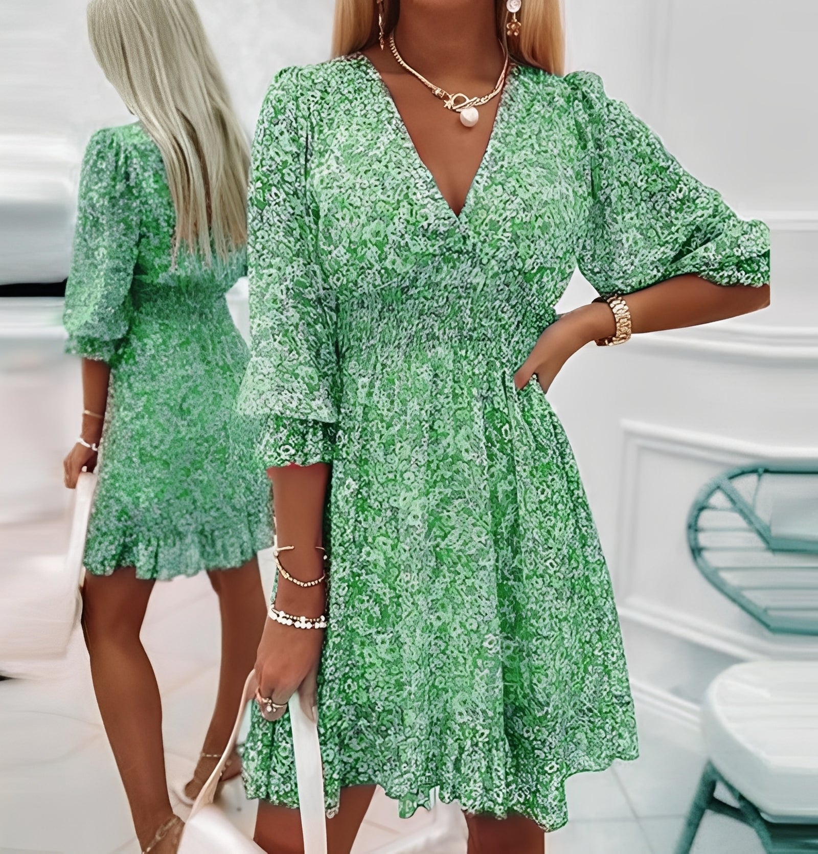 Paula - Stilvolles Boho-Minikleid für Damen