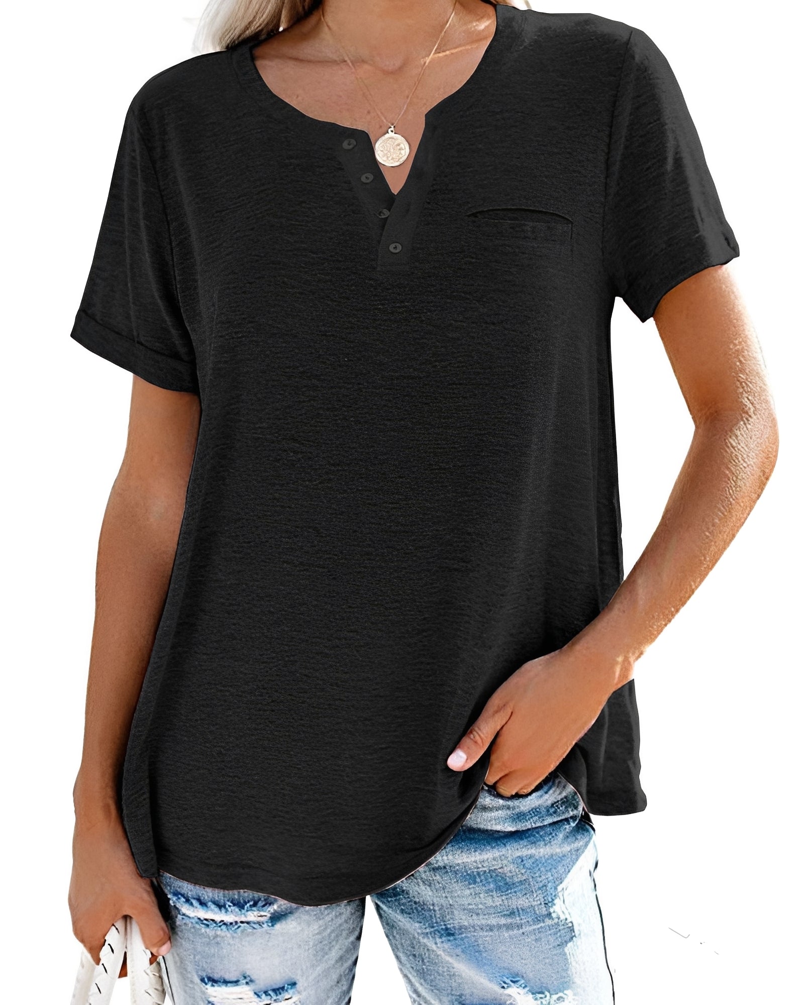 Alyssa - Weite und lässige Bluse für Damen