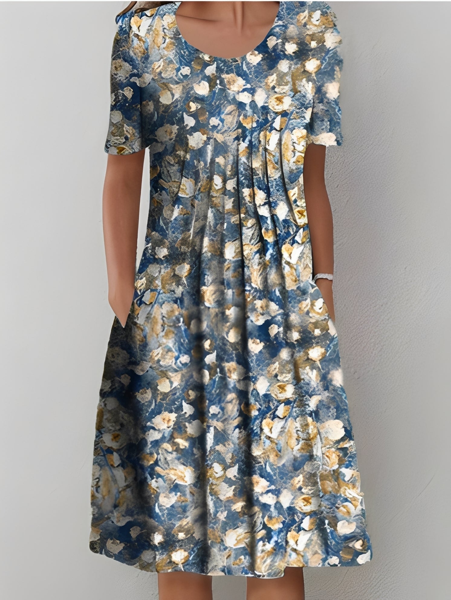 Jodie - Elegantes bedrucktes Kleid für Frauen
